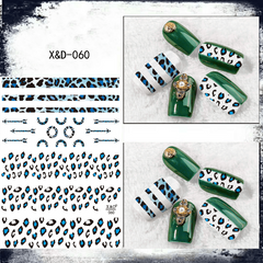 3D Adhesive Leopard Nail Sticker Sexy Pattern Decals For Manicure DIY