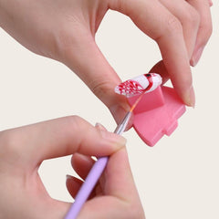 7 Pcs Purple Nail Brushes Set Nail Painting Brushes Nail Art Pen Acrylic Nail