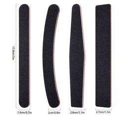 10 Pcs Nail File 100 180 Nail Files For Natural Nails Or Acrylic Nails