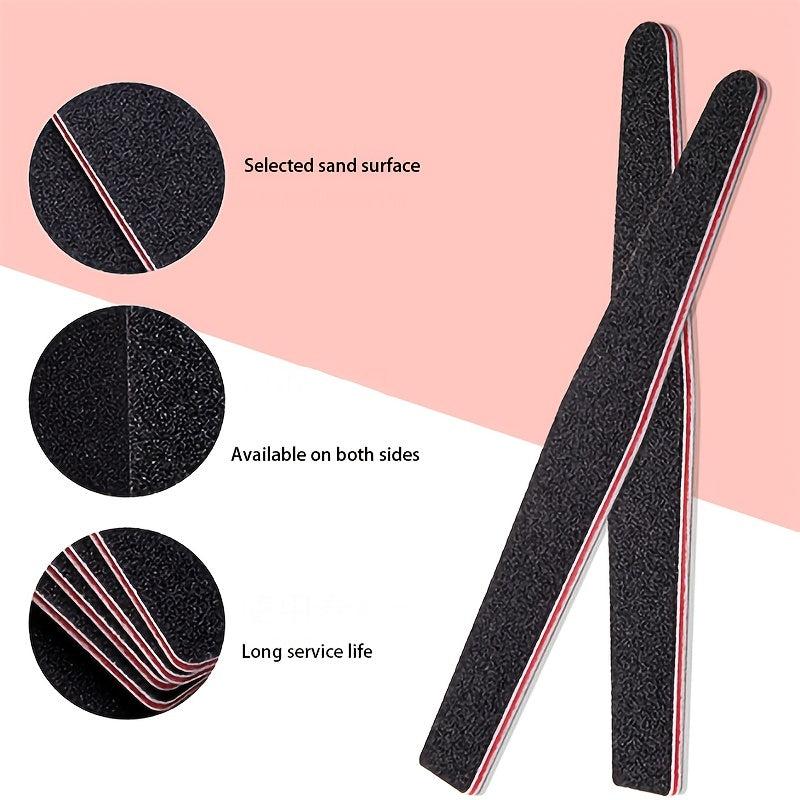 10 Pcs Nail File 100 180 Nail Files For Natural Nails Or Acrylic Nails