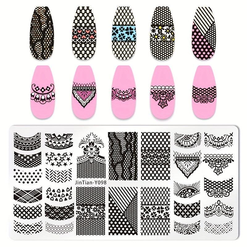 Stainless Steel Nail Stamping Plates Nail Art Decoration