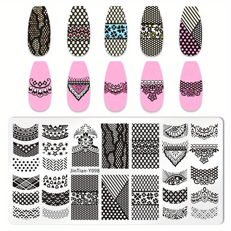 Stainless Steel Nail Stamping Plates Nail Art Decoration
