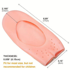 2pcs Silicone Gel Socks for Foot Care and Hydration