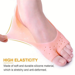 2pcs Silicone Gel Socks for Foot Care and Hydration