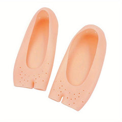 2pcs Silicone Gel Socks for Foot Care and Hydration