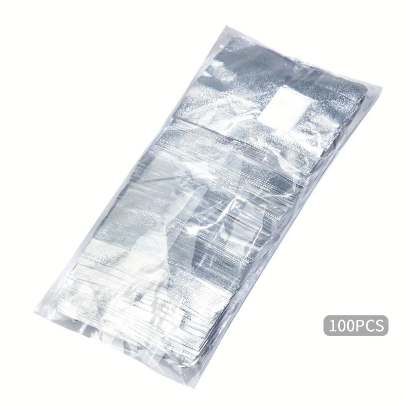 Aluminum Foil Nail Wraps for Gel Polish Removal - 50/100pcs