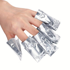Aluminum Foil Nail Wraps for Gel Polish Removal - 50/100pcs