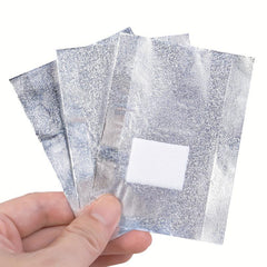 Aluminum Foil Nail Wraps for Gel Polish Removal - 50/100pcs