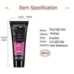 Poly Gel Nail Extension Gel Pink Nude Clear Nail Gel Extension