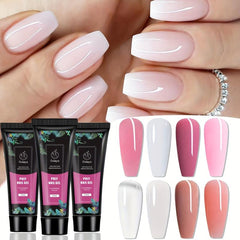 Poly Gel Nail Extension Gel Pink Nude Clear Nail Gel Extension