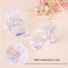10 pcs Nail Tips Clips for Polygel Extensions - Manicure Nail Art Tool