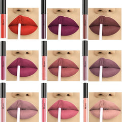 10pcs Matte Lipstick Set Velvety Waterproof Liquid Lipstick