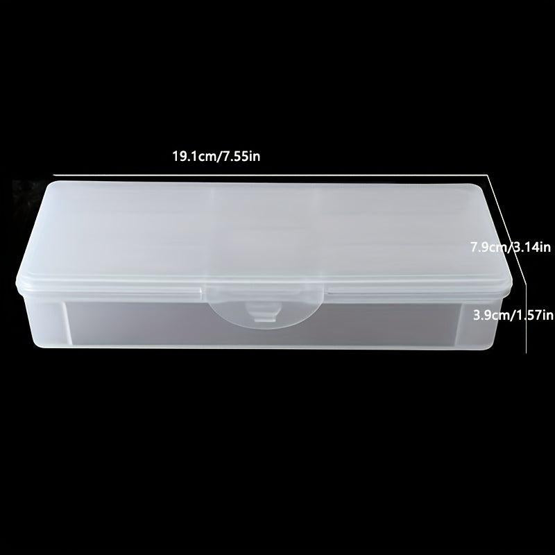 Transparent Nail Supplies Brush Kit Storage Box Plastic Container
