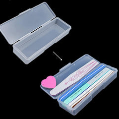 Transparent Nail Supplies Brush Kit Storage Box Plastic Container