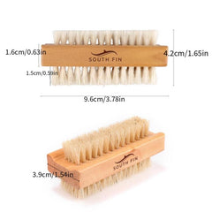 Wooden Toes & Nails Scrub Brush with 2 Sides