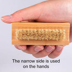 Wooden Toes & Nails Scrub Brush with 2 Sides
