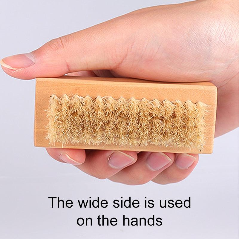 Wooden Toes & Nails Scrub Brush with 2 Sides