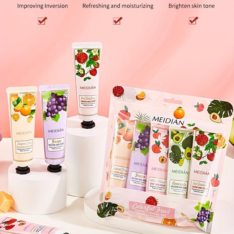 Fruit Fragrance Hand Cream Gift Set - Pack of 5