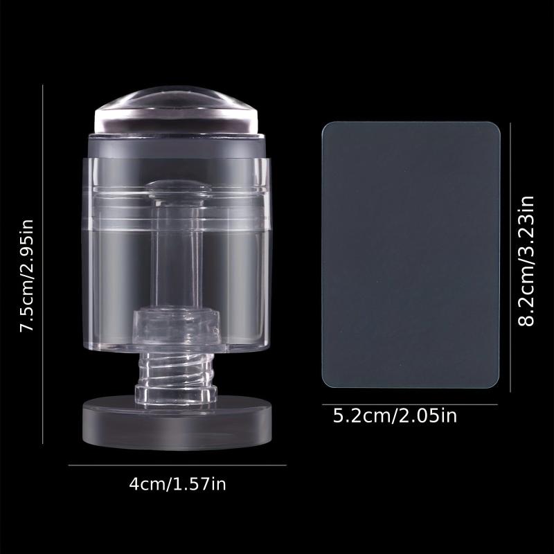 Multifunctional Transparent Nail Art Stamper Kit for Impressive Nail Designs
