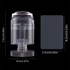 Multifunctional Transparent Nail Art Stamper Kit for Impressive Nail Designs