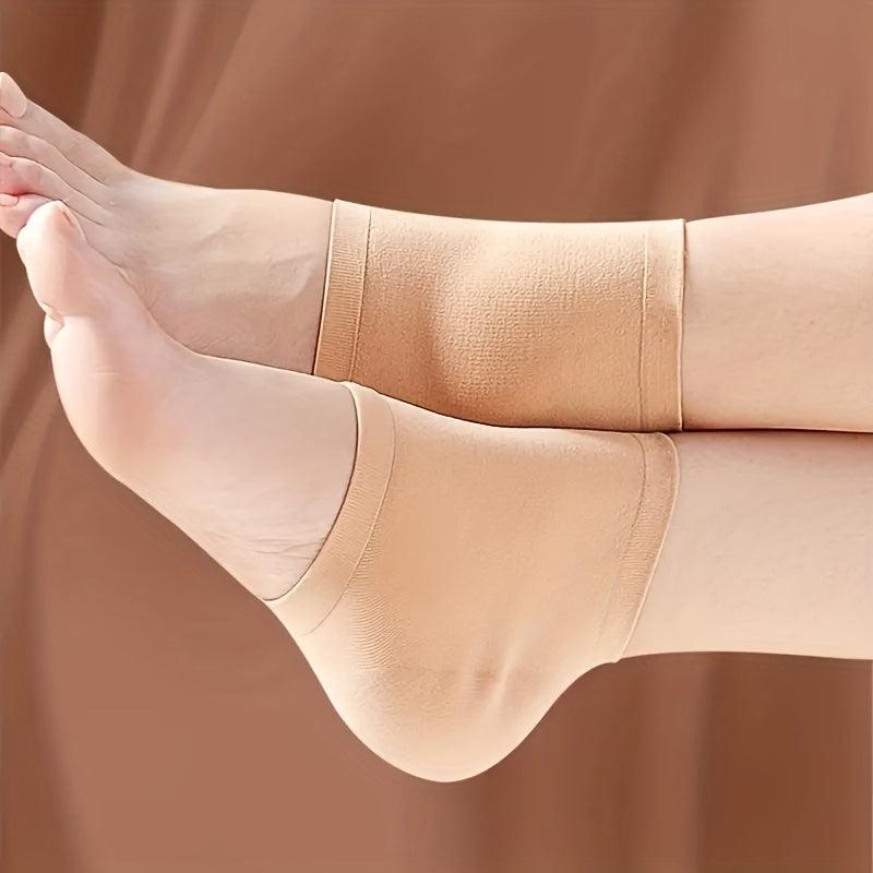 Moisturizing Gel Heel Socks - Open Toe Socks For Dry Hard Cracked Heels