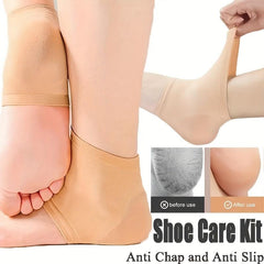 Moisturizing Gel Heel Socks - Open Toe Socks For Dry Hard Cracked Heels