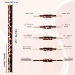 Nail Art Brush Set - 10 Heads for Fine Drawing - Professional Nail Artist Tools