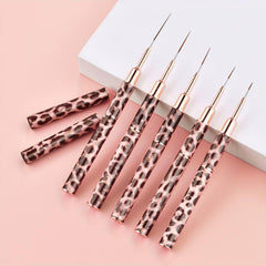 Nail Art Brush Set - 10 Heads for Fine Drawing - Professional Nail Artist Tools
