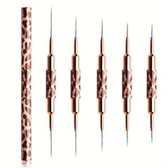 Nail Art Brush Set - 10 Heads for Fine Drawing - Professional Nail Artist Tools