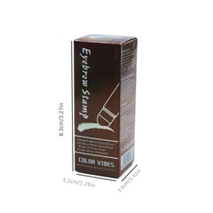 Eyebrow Stamp Stencil Kit Soft Brown Brown Gray 10pcs Reusable Sten