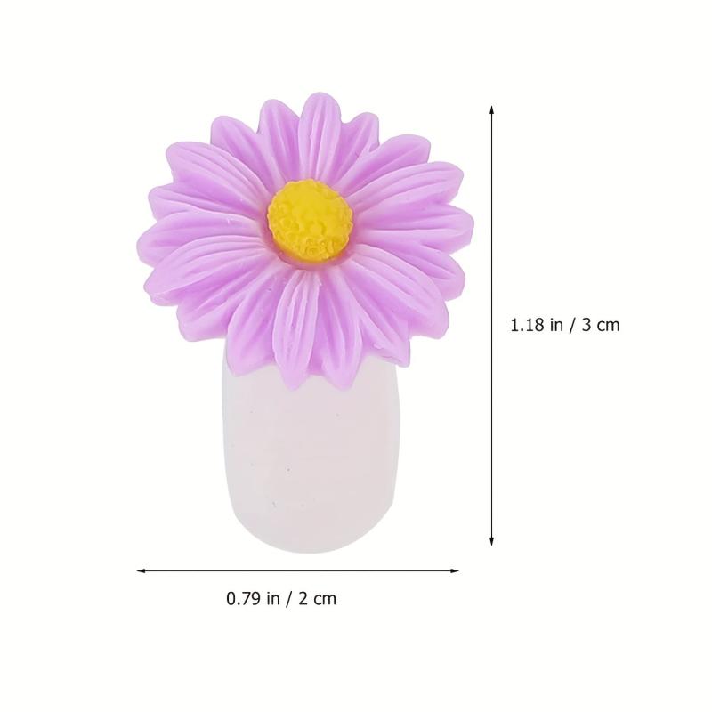 8 Pcs Daisy Flower Silicone Toe Separators Pedicure Tools