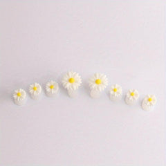 8 Pcs Daisy Flower Silicone Toe Separators Pedicure Tools