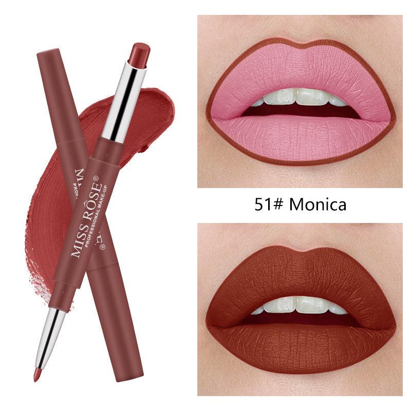 6-Piece High Pigment Lipstick & Liner Set, Natural Matte Finish