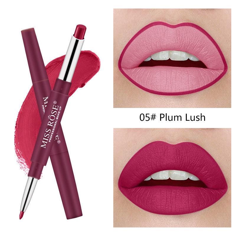 6-Piece High Pigment Lipstick & Liner Set, Natural Matte Finish