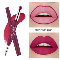 6-Piece High Pigment Lipstick & Liner Set, Natural Matte Finish