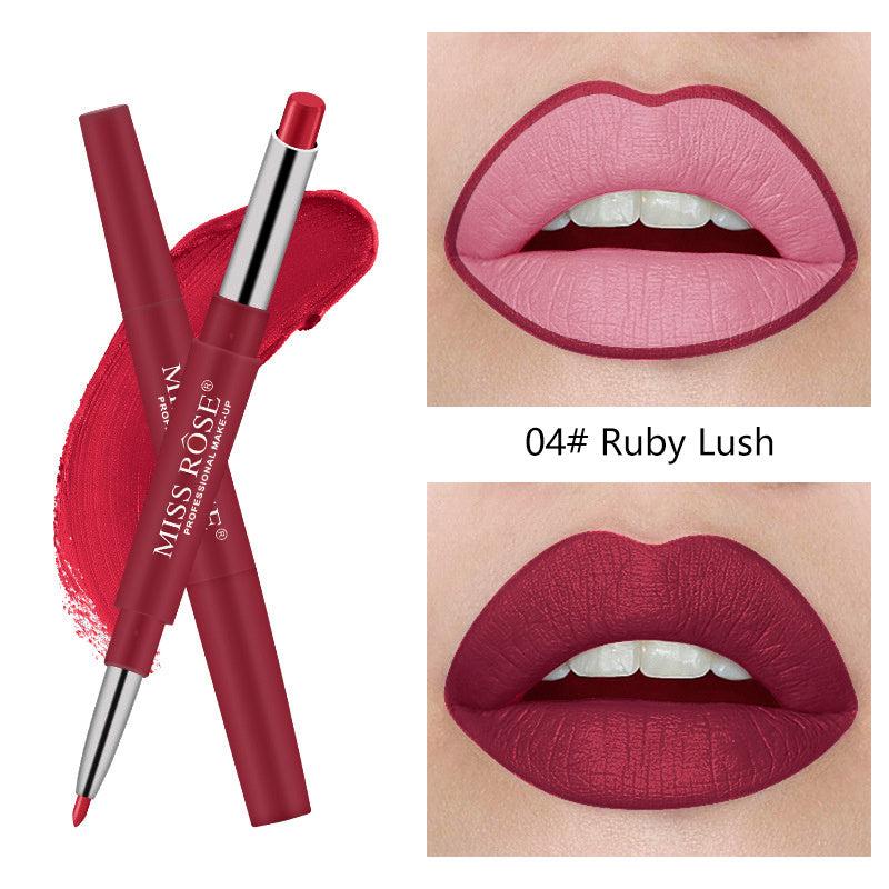 6-Piece High Pigment Lipstick & Liner Set, Natural Matte Finish