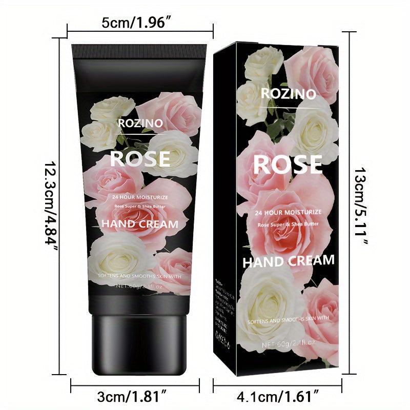 Rose Fragrance Hand Cream for Dry Hands - Travel Size
