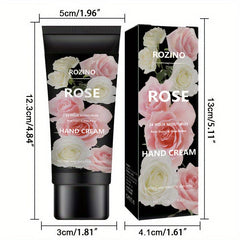 Rose Fragrance Hand Cream for Dry Hands - Travel Size