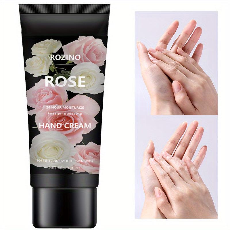 Rose Fragrance Hand Cream for Dry Hands - Travel Size