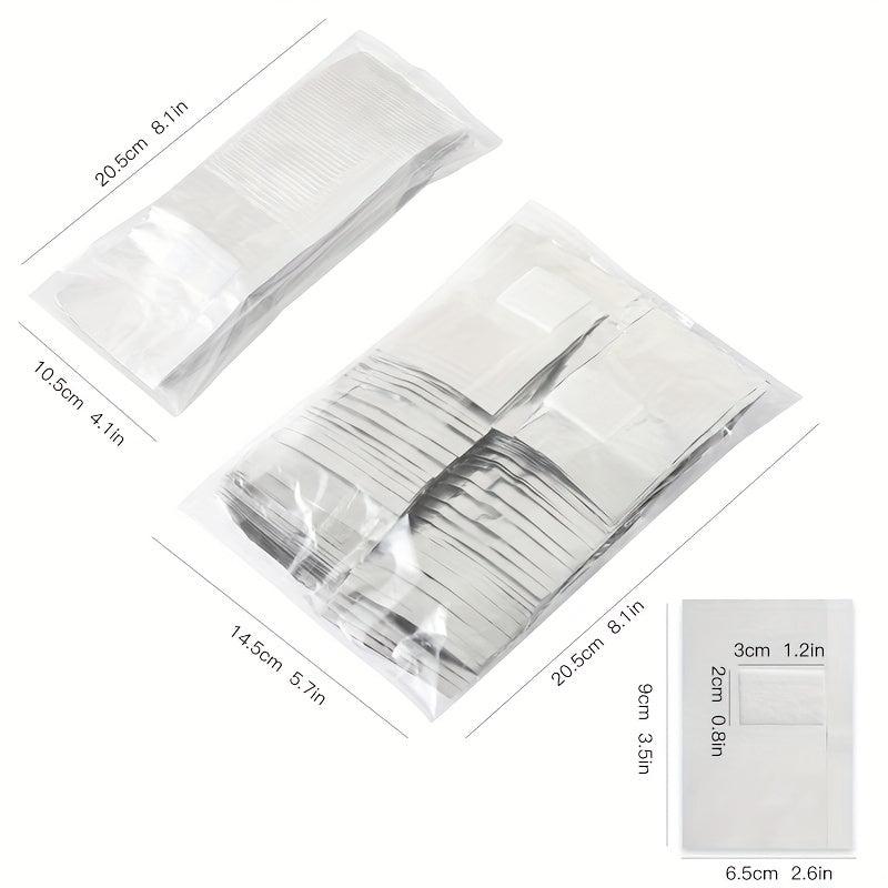 Nail Foil Wraps Gel Polish Remover 50 Pcs