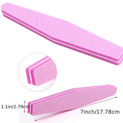 3 Pcs Nail Buffers Block Files Double Sided Sanding Buffing File
