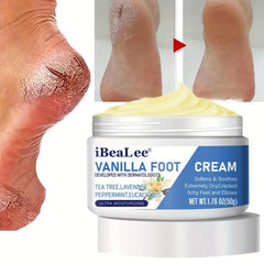 Tea Tree Peppermint Foot Cream for Dry Cracked Heels