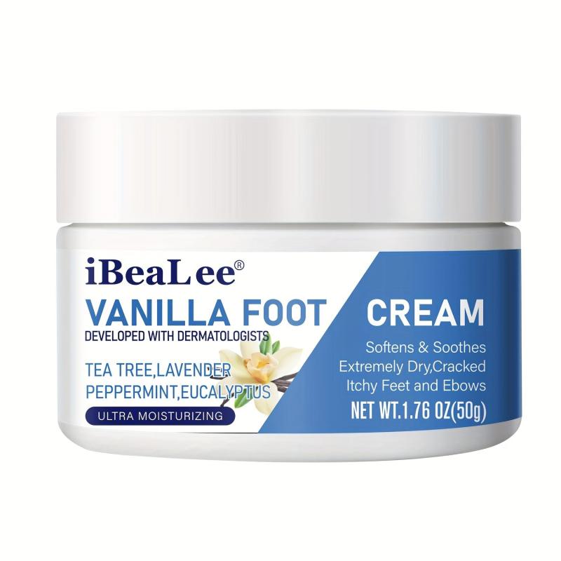 Tea Tree Peppermint Foot Cream for Dry Cracked Heels