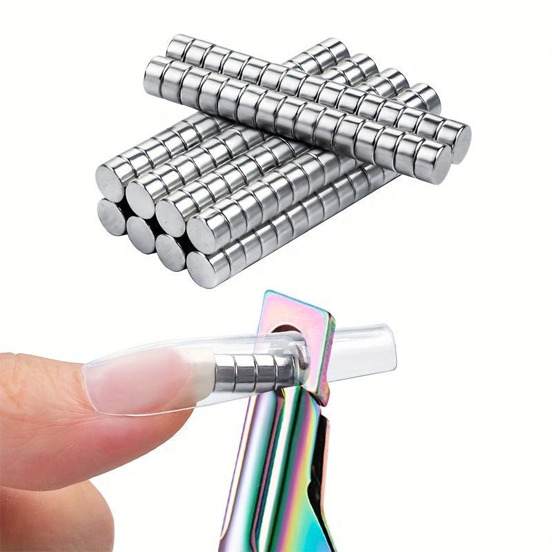 50 Pcs Cat Eye Glue Magnet Nail Art Strong Magnet