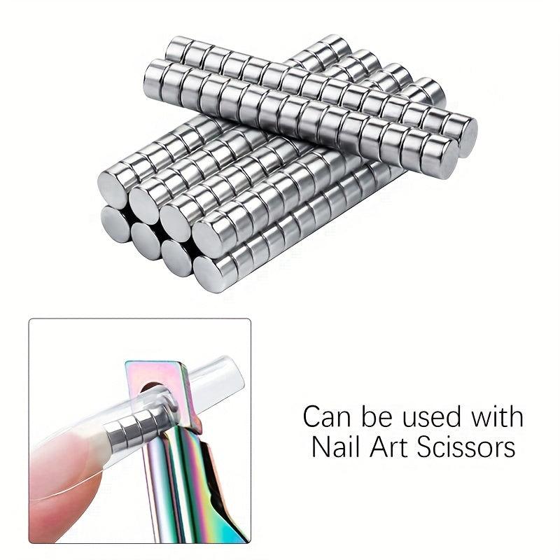 50 Pcs Cat Eye Glue Magnet Nail Art Strong Magnet