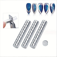 50 Pcs Cat Eye Glue Magnet Nail Art Strong Magnet