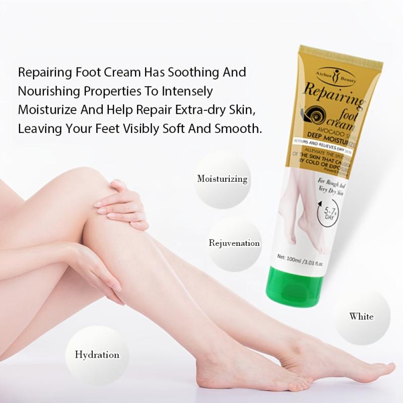 Avocado Snail Deep Moisturizing Foot Cream for Cracked Heels 3.03 oz