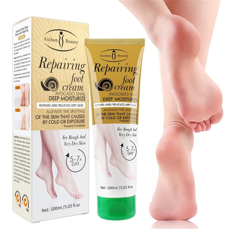 Avocado Snail Deep Moisturizing Foot Cream for Cracked Heels 3.03 oz