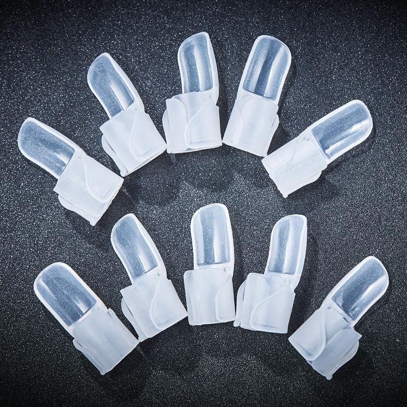 10Pcs Transparent Nail Polish Protection Clips