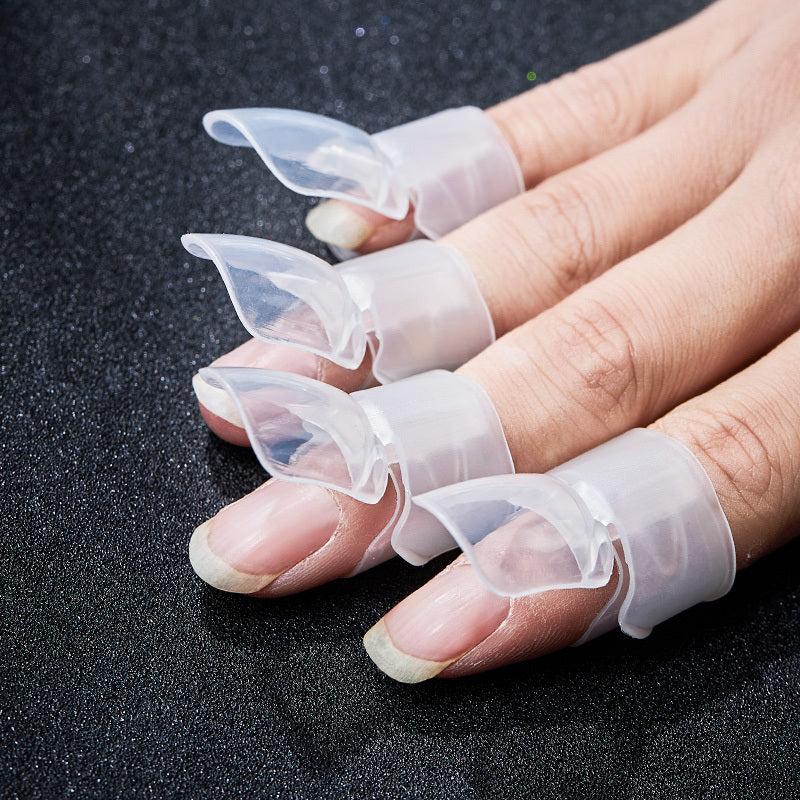 10Pcs Transparent Nail Polish Protection Clips
